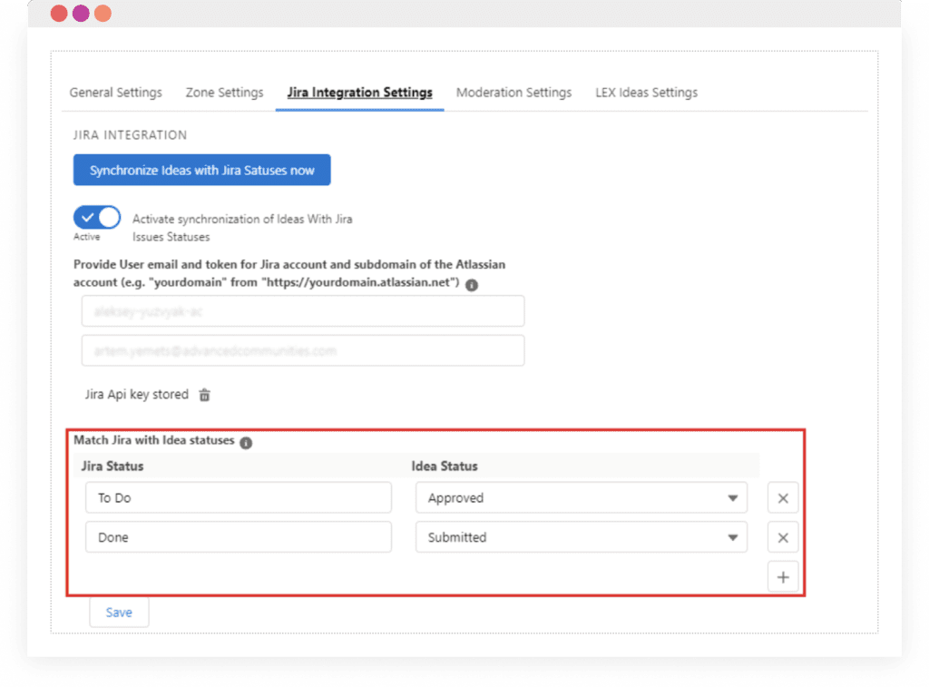 AC Ideas Ultimate Jira integration