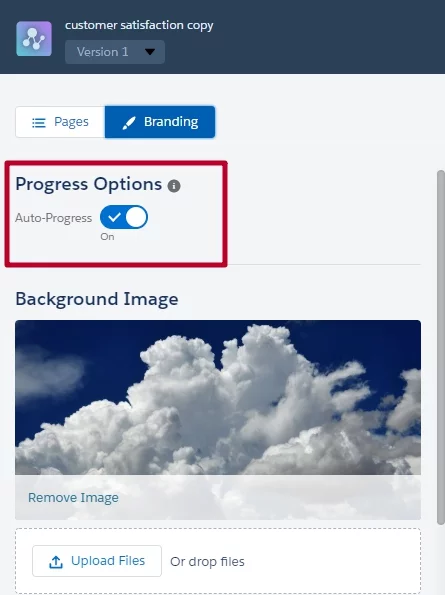 Auto-Progress salesforce