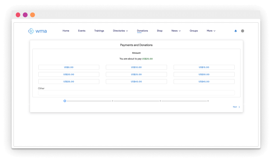 donations in salesforce