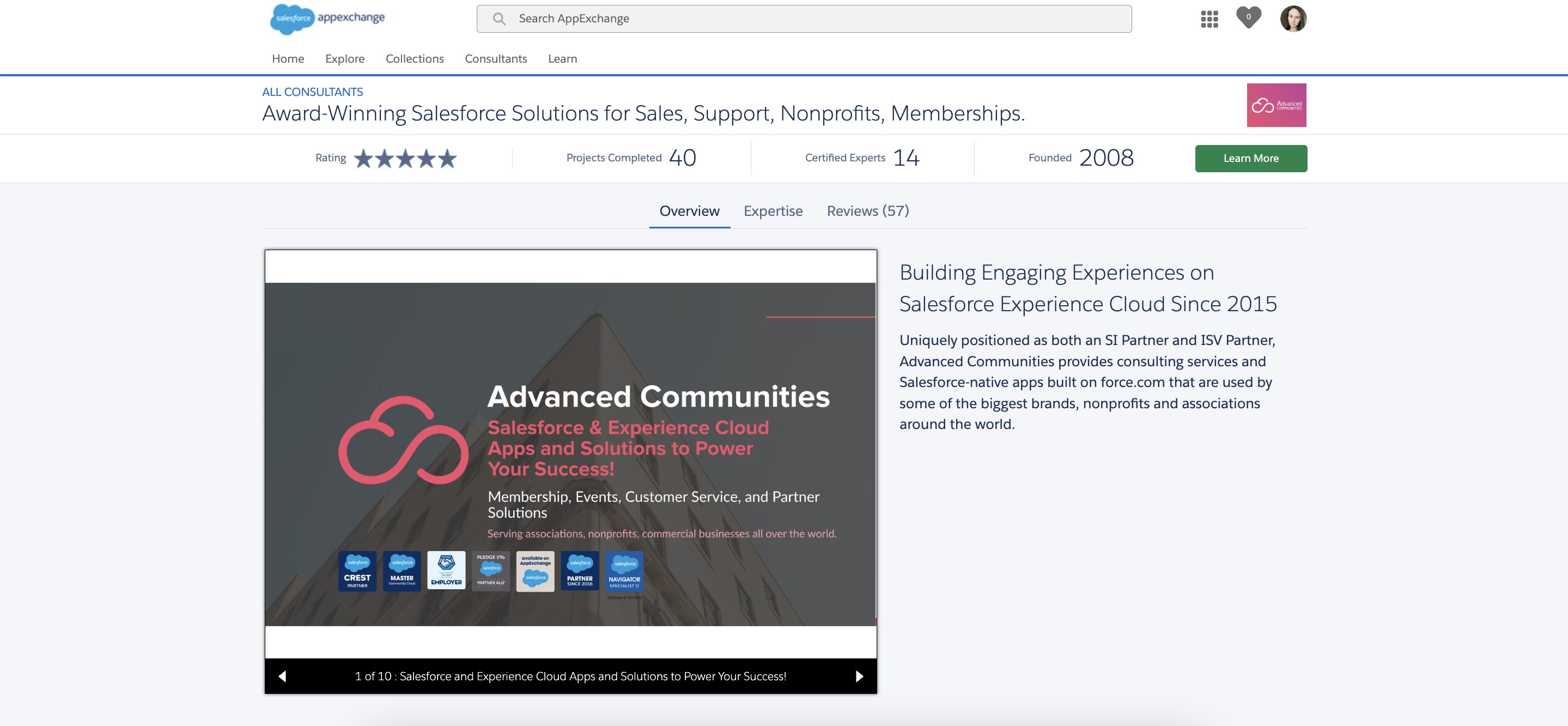 Advanced Communities on AppExchange