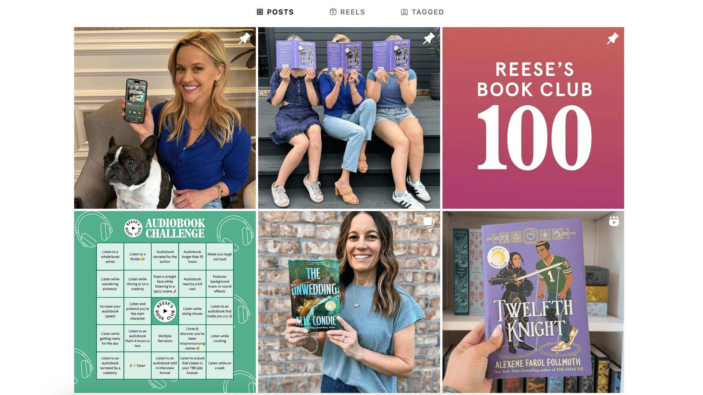 Reese's Book Club_Instagram community