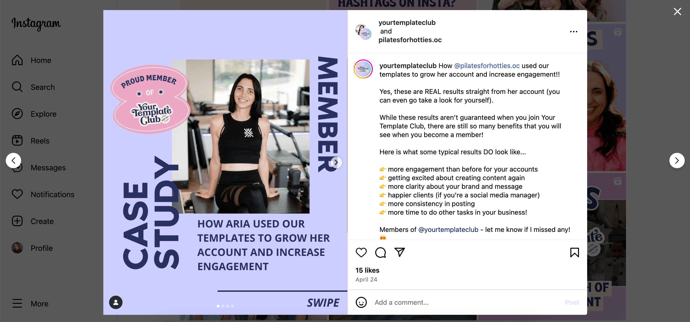 Your Template Club_Insta membership