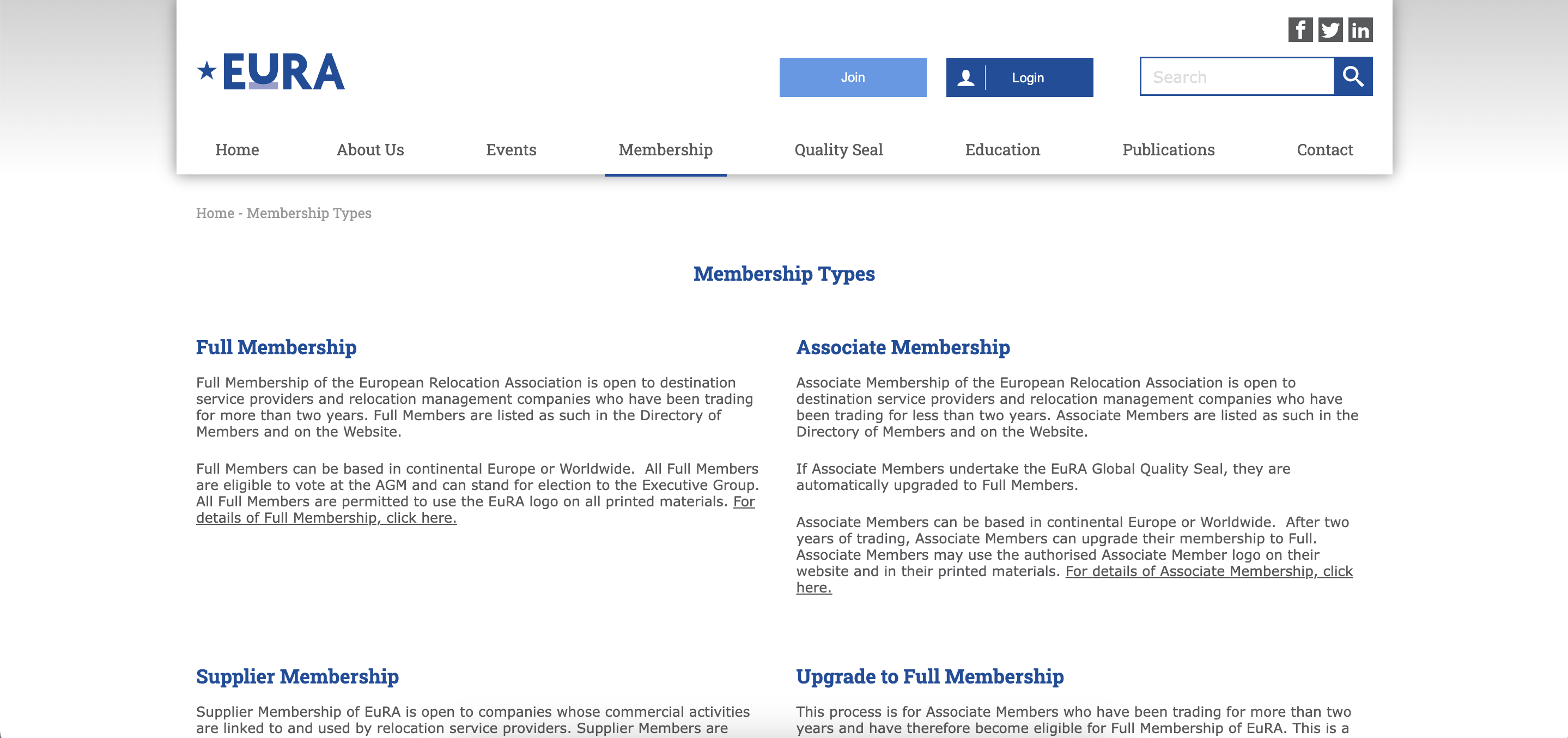 EuRA_membership types