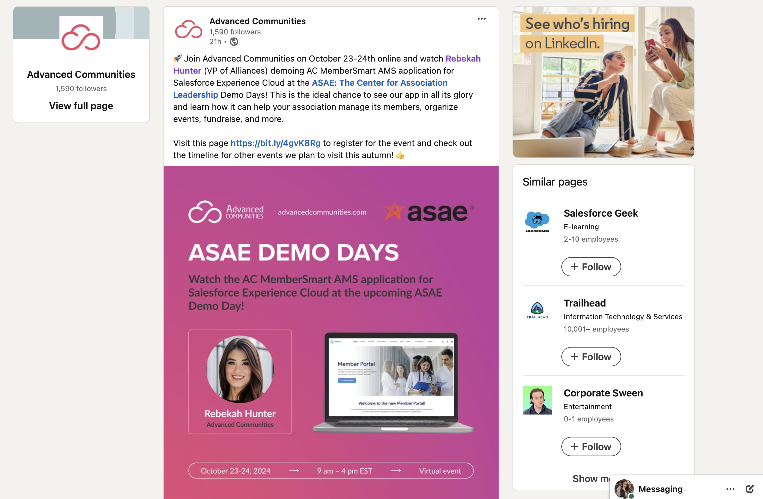 ASAE Demo Days LinkedIn_AC Seaker