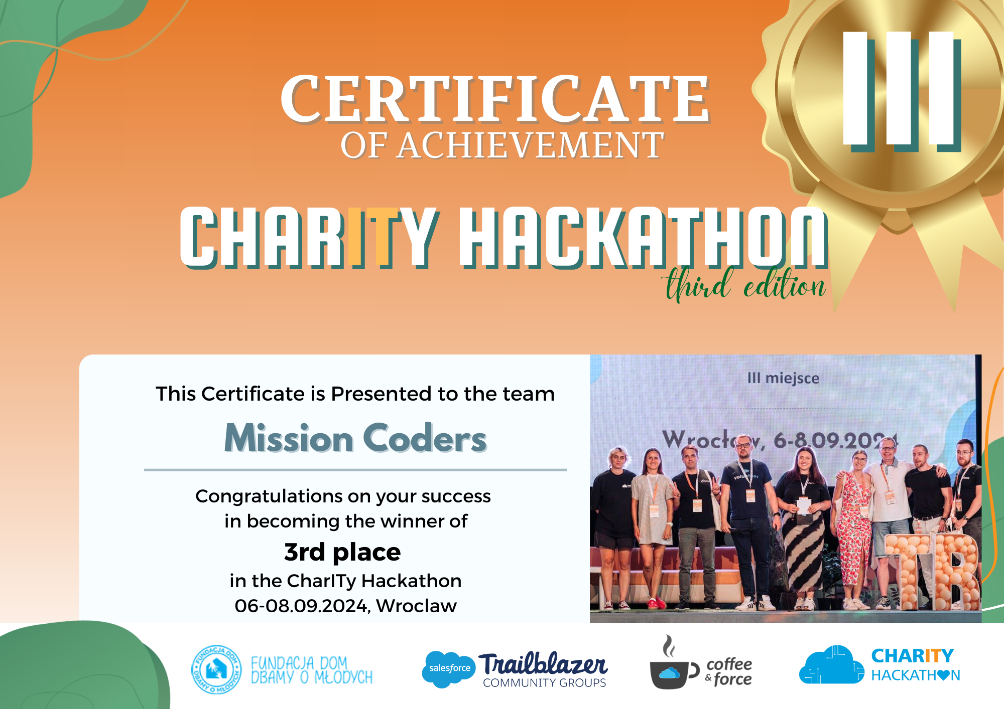 Charity Hackathon in Wroclaw Sept 2024