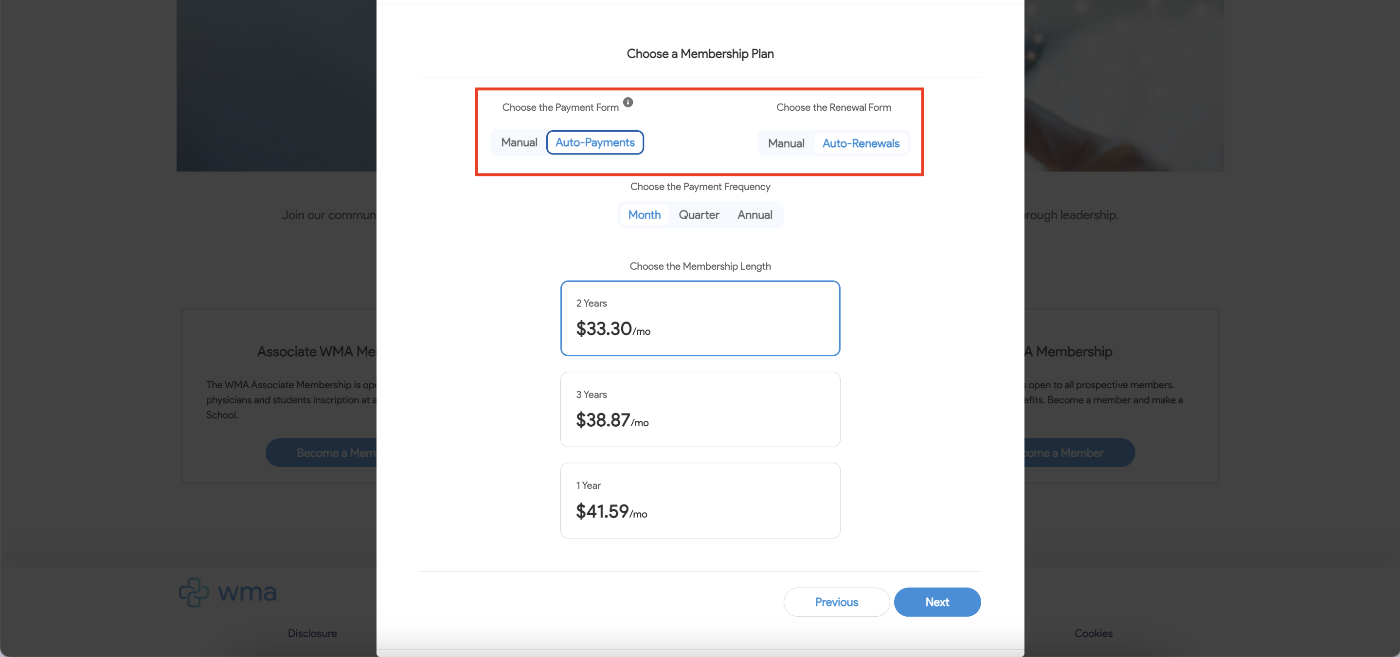 membership plan_membership renewals AC MemberSmart