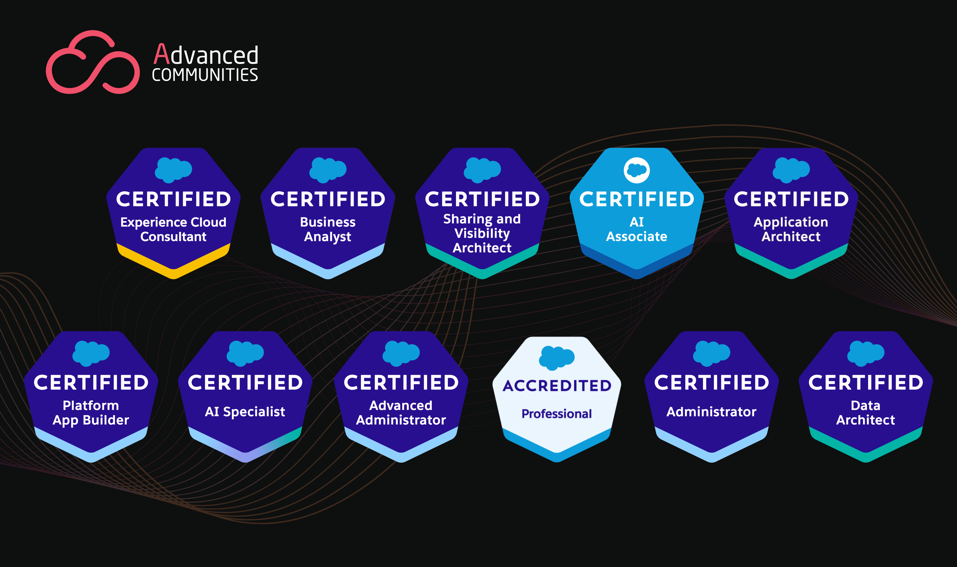 Salesforce Certificates of AC team in 2024