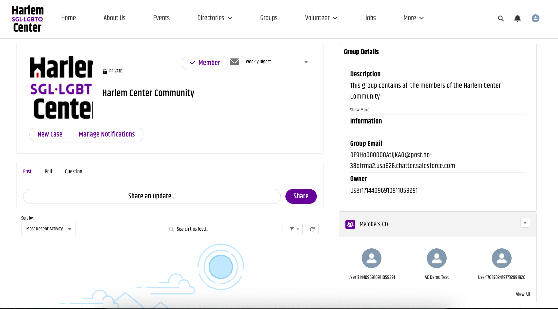 Harlem SGL•LGBTQ Center groups