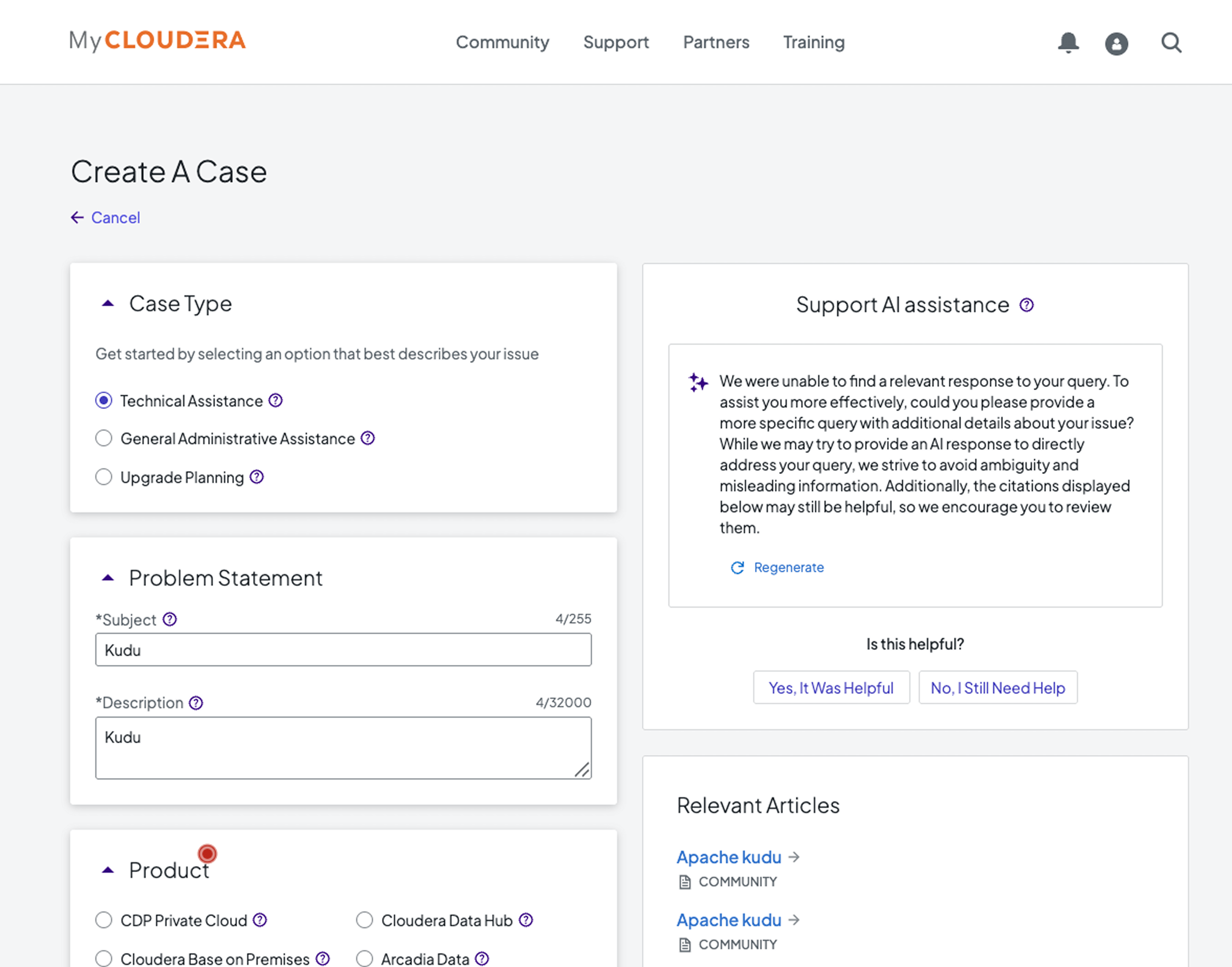 Cloudera case
