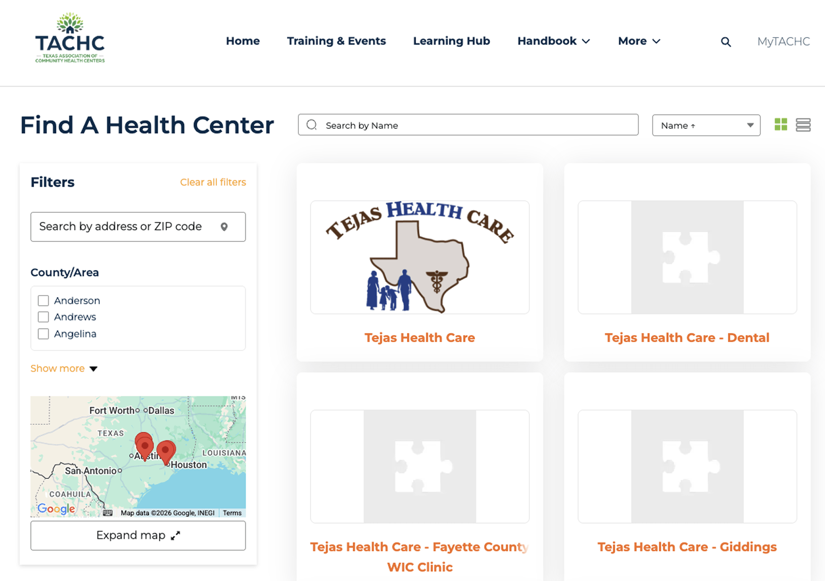 TACHC Health Center Directory