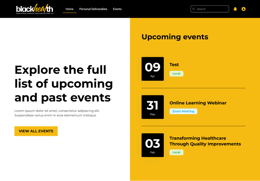 Black Health partner portal